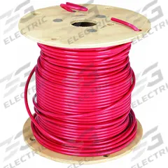 Building Wire: Copper, 2 AWG, 1 Conductors, Stranded, Red, 500 ft Lg, THHN (MPN 20501301). Key specifications — Voltage: 600 V; Brand: SOUTHWIRE.