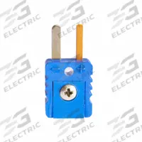 DAYTON Mini T-Type Plug: Jack, For Type T Thermocouple Type, Mini Plug, 2 Pins, Flat, Flat (MPN MP500-T-NOLOGO). Key specifications — attr1432255: Flat; attr1276097: Jack; attr1276100: Constantan; attr1276082: Mini Plug; attr1276092: DAYTON; attr1276087: Blue; attr1276088: Plastic; attr1276089: MP500-T-NOLOGO.