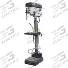 DAYTON Floor Drill Press: Belt Drive, Variable Speed, 35 RPM – 4,000 RPM, 230V AC /Single-Phase (MPN 53UG99). Key specifications — attr22849: 35 to 4000 RPM; attr22858: 240V AC; attr73523: Boring; attr22856: Belt; attr73570: Single-Phase; attr22850: 7-7/8 in; attr22846: 2 hp; attr22840: 10 A.