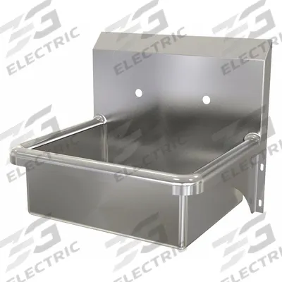 SANI-LAV Hand Sink: 1 Stations, 7 in Bowl Dp, 17 in Bowl Lg, 14 in Bowl Wd - One-Station Wall-Mounted Hand Sinks without Faucets