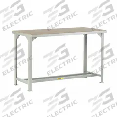 LITTLE GIANT Workbench: Fixed Ht, 48 in x 24 in, Gray, No Additional Components, Particleboard (MPN WSH1-2448-36). Key specifications — Included Components: No Additional Components; Brand: LITTLE GIANT; Color: Gray.