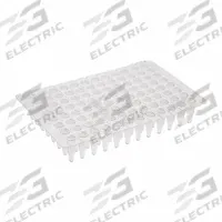 MTC BIO PCR Well Plate: Non-Sterile, 96 Wells, 0.2 mL, 7 mm Dia, RNase/DNase Free, Round (MPN P9602-NW). Key specifications — Brand: MTC BIO; Body Color: White; RNase/DNase Free: Yes; Well Shape: Round; Material: Polypropylene.