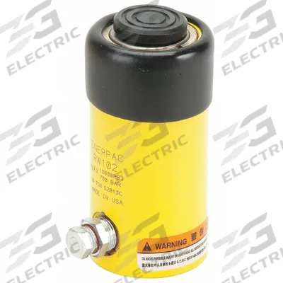 ENERPAC Hydraulic Ram: 10 ton Nominal Capacity, 2 in Nominal Stroke Lg - Solid Plunger Workholding Rams