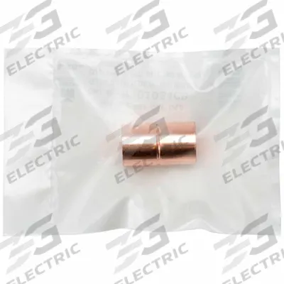 STREAMLINE Sweat Fitting Coupling: 3 in CTS x 3 in CTS, Cup x Cup, Rolled Center Stop - Clean & Bagged Wrot Copper Tube Fittings