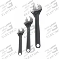 WESTWARD Adjustable Wrench Set: Alloy Steel, Black Phosphate, 1 in_3/4 in_1 1/8 in Jaw Capacity (MPN 1NYB9). Key specifications — attr309359: Black Phosphate; attr309363: 6 in to 10 in; attr324924: WESTWARD; attr309358: Alloy Steel.