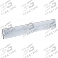 LED Under Cabinet Fixture: 22 in Lg, 710 lm, 2700K/3500K/4000K, 11 W, Plug-In or Hardwired, White (MPN UC22-3K-HL-UB). Key specifications — attr1262778: 120V AC; attr1262749: Plug-In or Hardwired; attr1262754: Integrated LED; attr1262758: Aluminum; attr1262760: Yes; attr1262765: LED; attr1262776: High/Low/Off; attr1262780: 2700K.