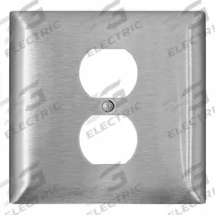 LEVITON Wall Plate: Toggle, 2 Gang, Std Size (MPN SS748-40). Key specifications — Brand: LEVITON; Material: Stainless Steel.