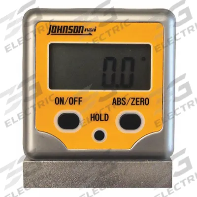 JOHNSON LEVEL Digital Angle Finder: Nonmagnetic, 2 3/8 in Overall Ht, 0°to 180°, Included - Digital Angle Finders