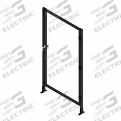 T-Slot Framing System Door: Stand-Alone, Black, Left Swing, 72 in H x 39 in W x 5 1/2 in D, Solid (MPN 48261). Key specifications — Finish: Anodized; Brand: FAZTEK; Panel Color: Clear; Panel Type: Solid; Color: Black; Material: Polycarbonate; Assembly: Assembled; Manufacturer Part Number: 48261.