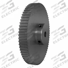DAYTON Timing Pulley: Curvilinear, Fixed, For HTD Timing Belt Section, For 9 mm Belt Wd, 70 Teeth (MPN 70-5M09-6A5). Key specifications — Brand: DAYTON; Finish: Clear Anodized; For Belt Series: Powerhouse®.