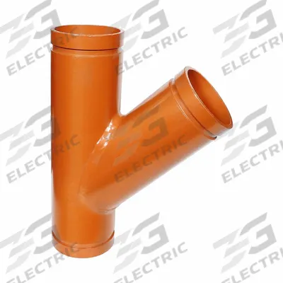 GRUVLOK 45° Lateral: Wye, 10 in x 10 in x 10 in, Carbon Steel, EPDM Seal - Grooved Pipe Fittings