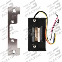 RUTHERFORD Electric Door Strike: 1 1/4 in Wd, 4 7/8 in Ht, Cylindrical/Mortise, Stainless Steel (MPN L6504 32D). Key specifications — Brand: RUTHERFORD; Input Voltage: 12 to 24V AC; Performance Duty Rating: 1 - Heavy Duty; Strike Type: Cylindrical.
