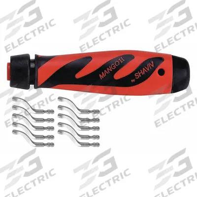 SHAVIV Deburring Tool Set: B10S Blade - Replaceable-Blade Hand Deburring Tools