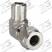 PARKER Compression Fitting Elbow: 3/8 in OD x 1/4 in OD Fitting Size, Compression x Butt Weld (MPN 6-1/4 ZELW2-SS). Key specifications — Series: A-LOK; Compatible Fitting Brands: Parker A-LOK; Brand: PARKER.