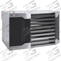 STERLING Gas Wall and Ceiling Unit Heater: 400,000 BtuH Heating Capacity Input, Propeller (MPN 11HU400A1NS1110B). Key specifications — Fuel Type: Natural Gas; Combustion Type: Field Convertible; Brand: STERLING; Fan Type: Propeller; Gas Connection Size, Gas Connection Type: 3/4 in NPT, Male; Overall Dimensions - H x W x D: 34-7/8 in x 54-13/16 in x 42 in.