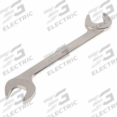 TEKTON Open End Wrench: Chromium Molybdenum Steel, Satin, 23 mm Head Size - Metric, Double End, Open End Wrenches