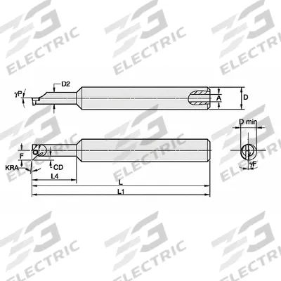 WIDIA Indexable Boring Bar: GSPI375625155R (MPN 2828281) - Indexable Boring Bars