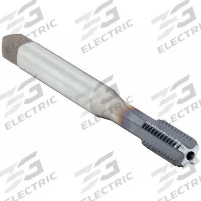OSG Straight Flute Tap: 1/4"-20 UNC, H3 / 2B-3B, 4 Flute, Bottoming Chamfer - Coolant-Through Straight-Flute Machine Taps for Aluminum