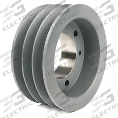 APPROVED VENDOR V-Belt Pulley: B60, 3 Groove, 6.35 in OD, Bushed Bore, SD, Quick Detachable (MPN 603B). Key specifications — Pulley Industry Number: B60; Pitch Diameter: 5.6 in (4L, A); For Belt Section (broad, with similar types): 5L, B, or BX.