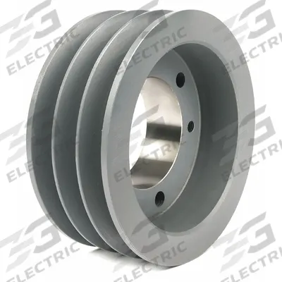APPROVED VENDOR V-Belt Pulley: B60, 3 Groove, 6.35 in OD, Bushed Bore, SD - Bushed-Bore Cast-Iron V-Belt Pulleys