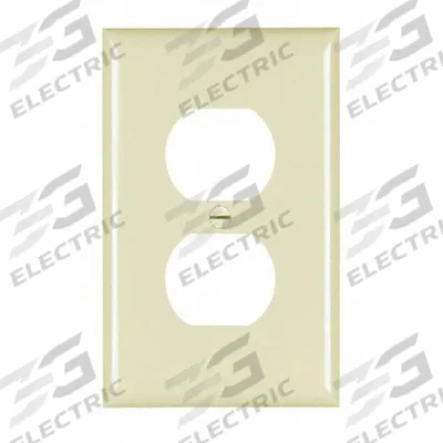 LEGRAND Wall Plate: Duplex Outlet, 1 Gang, Brown - General Purpose Wall Plates
