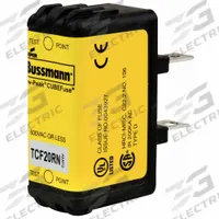 BUSSMANN Fuse: Class CF, TCF Series, Time-Delay, 20 A, 600 V AC, 300 V DC, Non-Indicating (MPN TCF20RN). Key specifications — Brand: BUSSMANN; Series: TCF.