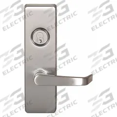 PRECISION Mechanical Exit Device Trim: 36 in Max Door Wd, Stainless Steel (MPN 3R04908ARHRB630AM). Key specifications — Color: Silver; Product Type: Mechanical Exit Device Trim; Brand: PRECISION; Outside Trim Type: Lever; Exit Device Style: Pull Plate; ADA Compliant: Yes.