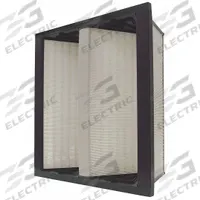 GRAINGER V-Bank Air Filter: 24 in x 24 in x 12 in, Fiberglass, Single Header, 2 Vs, Downstream Face (MPN 33E917). Key specifications — Brand: GRAINGER; Frame or Header Material: Plastic; Media Material: Fiberglass; Filters Out: Cooking Oil.