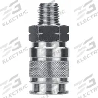 AIGNEP USA Quick Connect Hose Coupling: 3/8 in Body Size, 3/8 in Hose Fitting Size, Sleeve, MNPT (MPN 80194-06). Key specifications — Thread Size: 3/8"-18; Coupling Locking Type: Sleeve; Brand: AIGNEP USA.