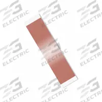 3M Conductive Electrical Tape: Strip, 3/4 in x 4 in, 3.5 mil Thick, 600 V Volt Rating, Copper Foil (MPN 1125)
