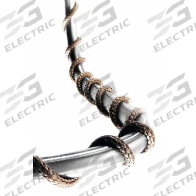 BRISKHEAT Heating Cord: 482°C Op Temp - Max, 6 ft Overall Lg, 1/4 in Overall Wd, 3/16 in Thick - Fiberglass Heating Cords