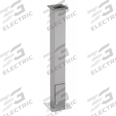 WIEGMANN Straight Pedestal Column: Carbon Steel, 35 in Overall Ht, 6 in Overall Wd - Pedestals
