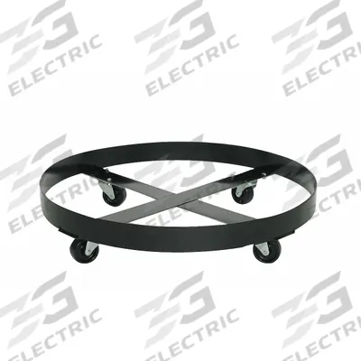 EAGLE Drum Dolly: 1,000 lb Load Capacity, For 5 gal to 55 gal Container Capacity - Cross-Brace Drum Dollies with Support Ring