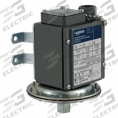 TELEMECANIQUE SENSORS Vacuum Switch: 9016G, 1NO/1NC, 100 psi Pressure - Max - Diaphragm Vacuum Switches for Sensitive-Control Applications