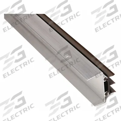NATIONAL GUARD Door Shoe: Triple Fin Insert, Aluminum, 48 in Lg, 1 7/8 in Wd - Door Shoes