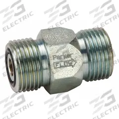 PARKER Hydraulic Check Valve: 4,000 psi, 80 gpm, 1 11/16 in, SAE O-Ring Face Seal (MPN DT-1250-MSMS-5). Key specifications — Body Material: Steel; Outlet Connection Type: SAE O-Ring Face Seal; Brand: PARKER; Inlet Connection Type: SAE O-Ring Face Seal.