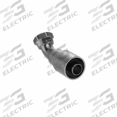 Parker Hydraulic Crimp Fitting: Steel x Steel, 45° Elbow, -20 For Hose Dash Size - Parker Crimp Hydraulic Hose Fittings with ORS Connection