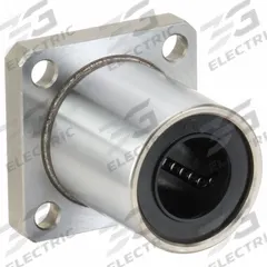 NB Linear Square Flange Mount Bearing: Single, SWK, 5/8 in ID, 2 in Flange Wd (MPN SWK10GUU). Key specifications — Material: Resin.