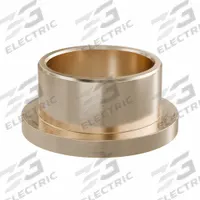Flanged Sleeve Bearing: Bronze, SAE 841, 3/4 in Bore, 7/8 in OD, 1/2 in Lg, USDA H-1 Approved, 3 PK (MPN ECOF121408). Key specifications — System of Measurement: Inch; Lubricant Material: USDA H-1 Approved; Material Grade: SAE 841; Flange Type: Flanged; Brand: BUNTING BEARINGS.