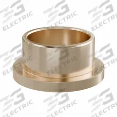 Flanged Sleeve Bearing: Bronze, SAE 841, 3/4 in Bore, 7/8 in OD, 1/2 in Lg, USDA H-1 Approved, 3 PK (MPN ECOF121408). Key specifications — System of Measurement: Inch; Lubricant Material: USDA H-1 Approved; Material Grade: SAE 841; Flange Type: Flanged; Brand: BUNTING BEARINGS.