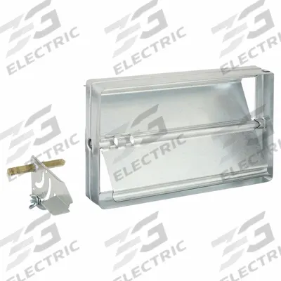 Dayton 7.8"H 11.8"W 2"L GStl Manual Balnc Dampr: 11 3/4 in H, 7 3/4 in W, 1 7/8 in L - Rectangular Manual Balancing Dampers