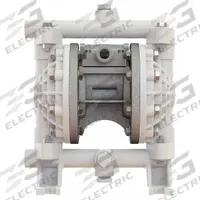 VERSAMATIC Double Diaphragm Pump: Polypropylene Body, 1/2 in, NPT Connection, 11 gpm, PP Seat (MPN E5PP6X659D). Key specifications — Brand: VERSAMATIC; Seat Material: PP; Check Valve Material: Santoprene.