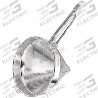 CRESTWARE Mesh Strainer: 1⁄16 in Mesh Size, 18 in Overall Lg, Stainless Steel (MPN CCS8F). Key specifications — Material: Stainless Steel; Brand: CRESTWARE; Handle Material: Stainless Steel; NSF Certified: No; Mesh Size: 1⁄16 in.