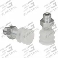 SCHMALZ Vacuum Pad Assembly: Multi-Bellows, 2.5 Folds, G1/8 in Vacuum Port, 19 mm Pad Dia, Clear (MPN 10.01.06.00040). Key specifications — attr1019136: 10.01.06.00040; attr1019138: SCHMALZ; attr1019139: 55 A.