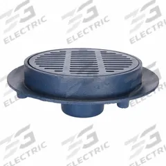 ZURN Floor Drain: 15 in Overall Dia, 4 in Nominal Pipe Size, Cast Iron, Cast Iron, Slotted, Round (MPN Z503-4IC). Key specifications — Brand: ZURN; Includes: Frame and Body.