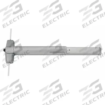 VON DUPRIN Surface Vertical Rod: 3 ft Max Door Wd - Surface Vertical Rod Push Bars