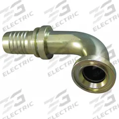 AEROQUIP Hydraulic Flange Fitting: 2 in Hydraulic Hose I.D., 2 in Hydraulic Flange Size, Steel (MPN 1S32FLB32). Key specifications — attr95970: 90° Elbow; attr95968: Steel; attr98911: AEROQUIP.