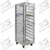 NEW AGE INDUSTRIAL Enclosed Pan Rack: 10 Shelves, 68 1/4 in Ht, 27 5/8 in Dp, NSF Certified (MPN 98063)