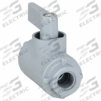 APPROVED VENDOR Manual Two-Way Ball Valve: 1/8 in, PVC, Straight, FNPT x FNPT, Full Port Ball Port (MPN 5744190). Key specifications — Brand: APPROVED VENDOR; Handle: Wedge.
