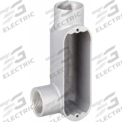 HUBBELL KILLARK Conduit Outlet Body: Aluminum, 1 in Trade Size, LL Body, 12 cu in Body Capacity - LL - 90° Elbow Type